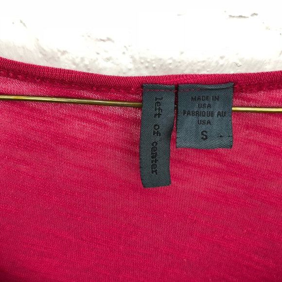 Anthro Left of Center Fushia Top 😍 - Picture 7 of 7